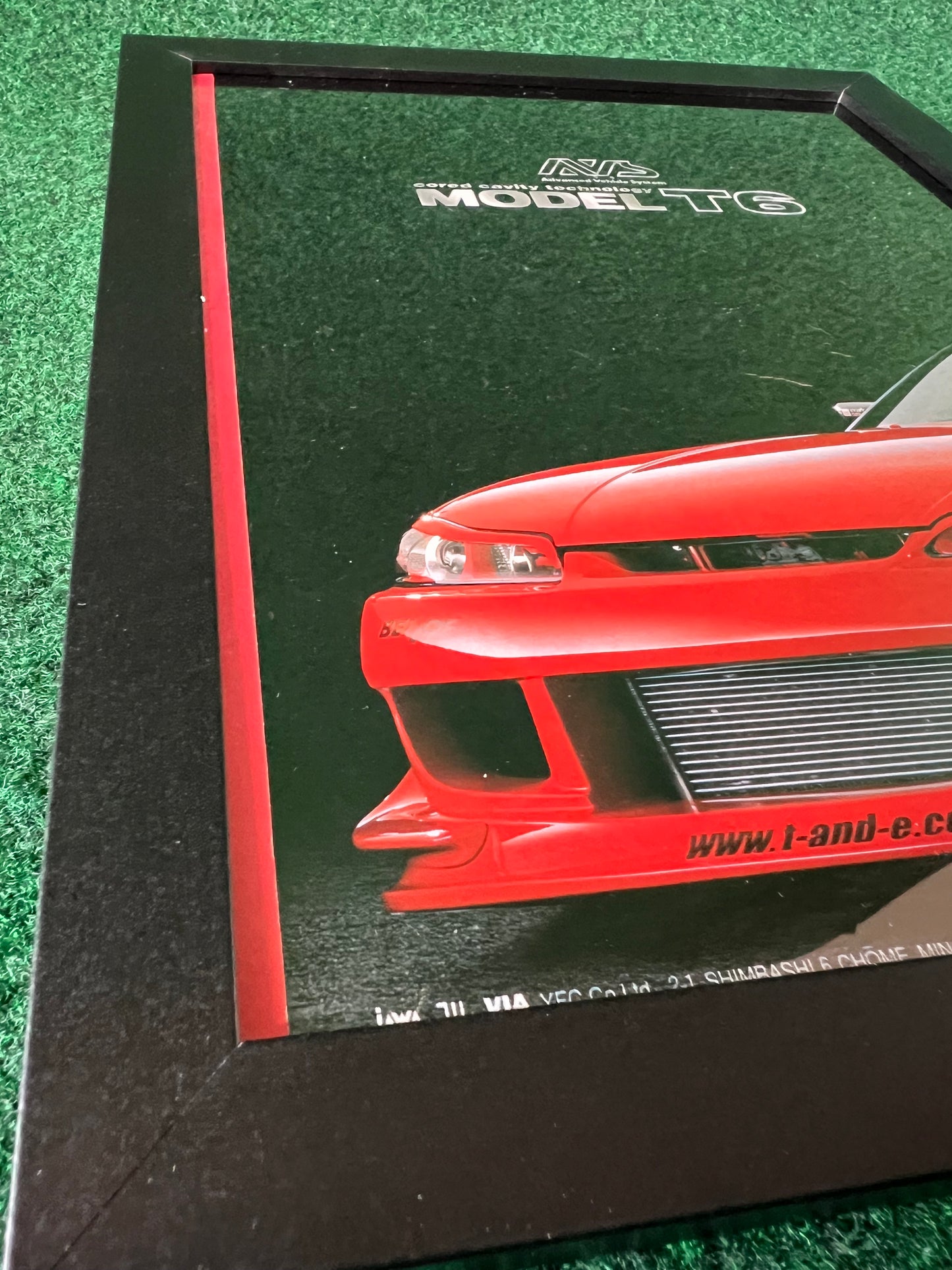 Yokohama Wheel - AVS Model T6 Nob Taniguchi T&E Nissan Silvia S15 Framed Advertisement Picture Set