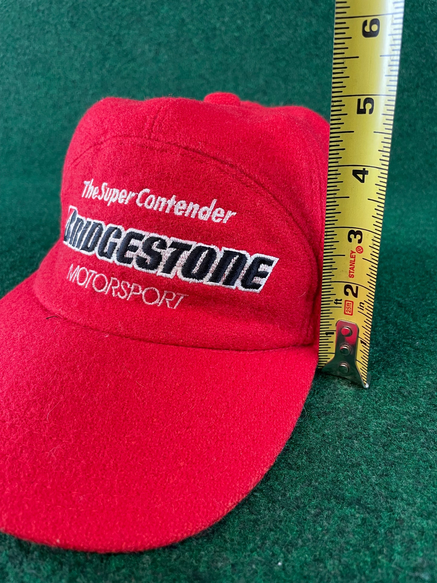 Bridgestone Motorsport - Vintage Red 7 Panel  Wool Hat