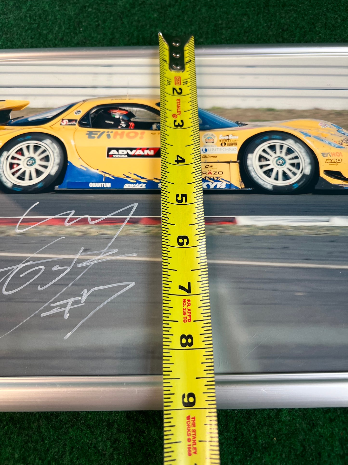 RE Amemiya 2007 Mazda RX-7 SUPER GT - Framed Autographed Photograph