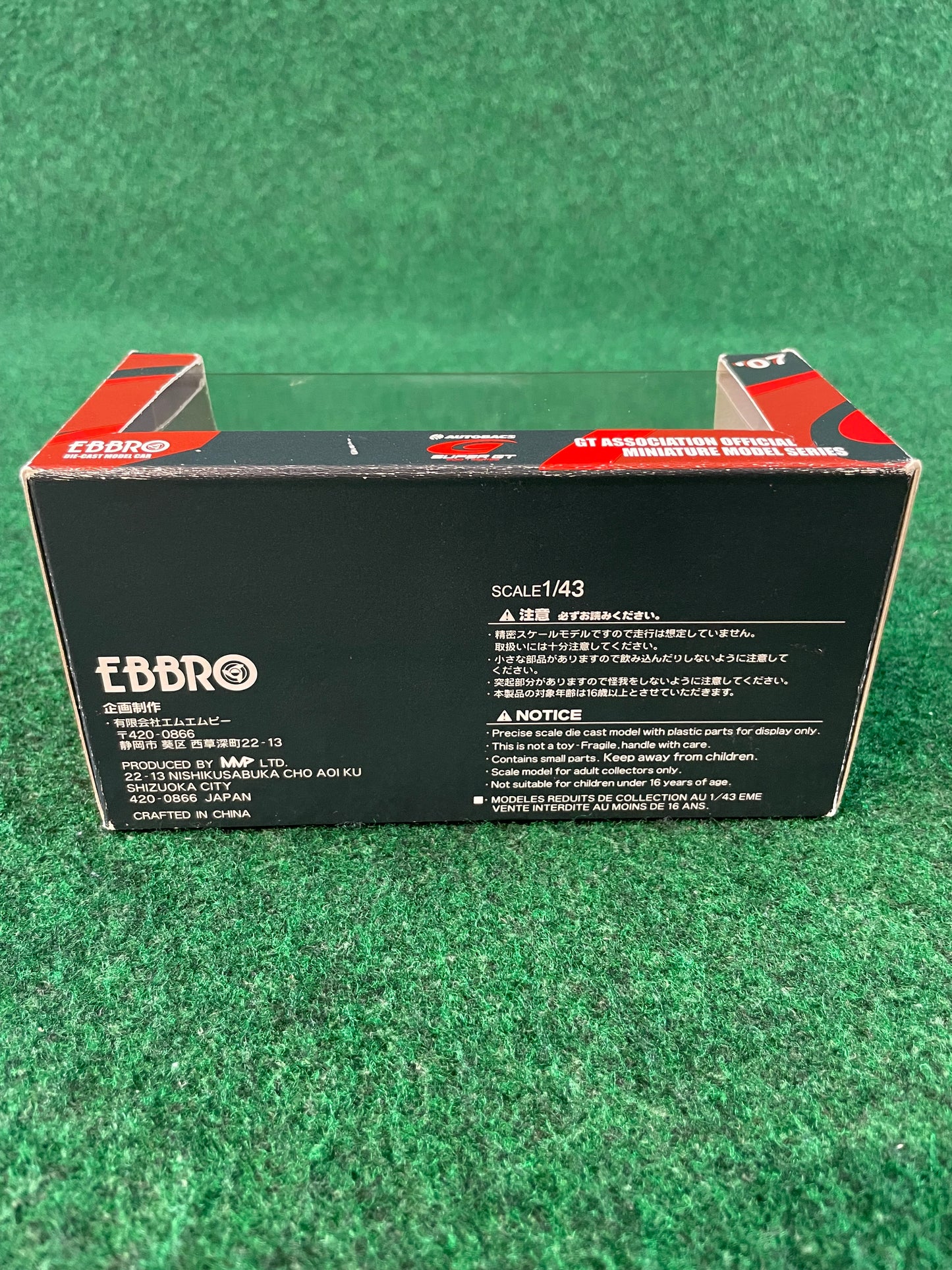 EBBRO - SuperGT 2007 Honda NSX TEST 1/43 Scale Diecast