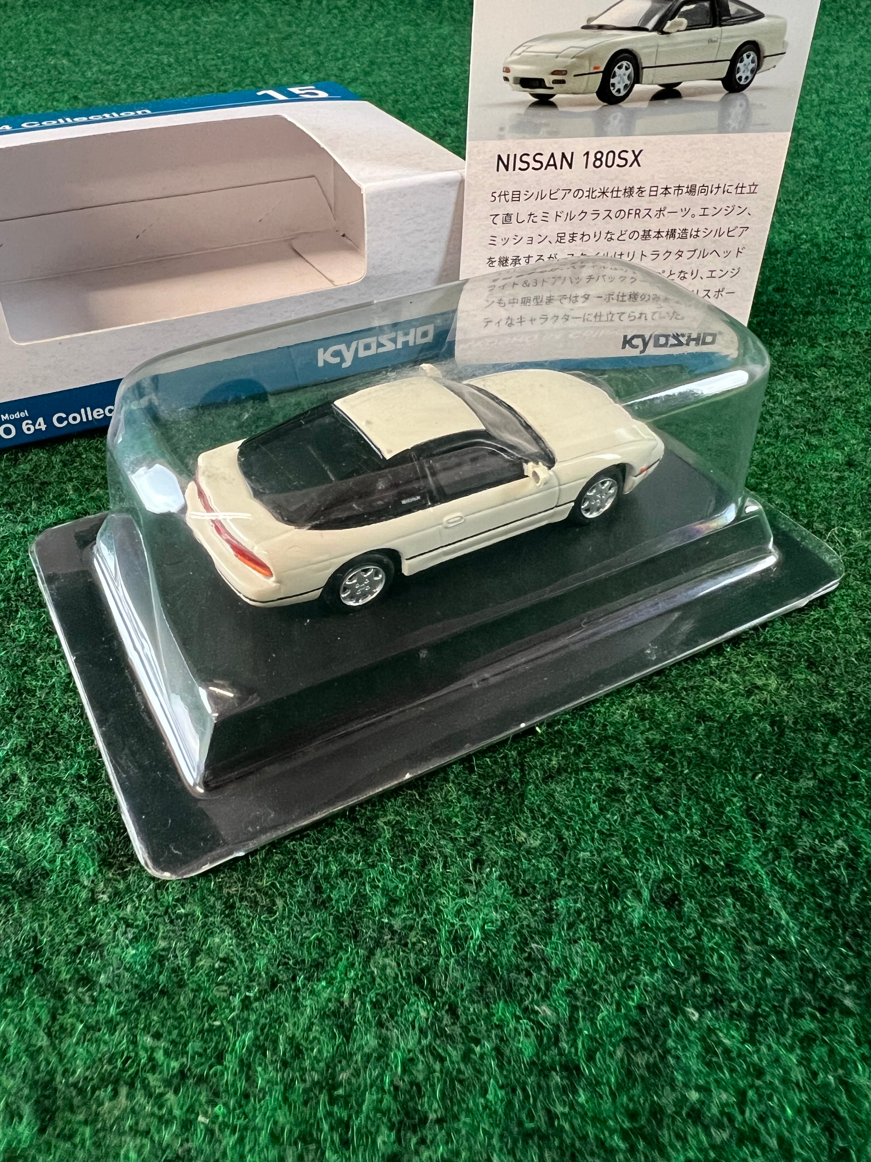 KYOSHO 64 Collection - Nissan 180sx (White) 1/64 Scale Diecast Car