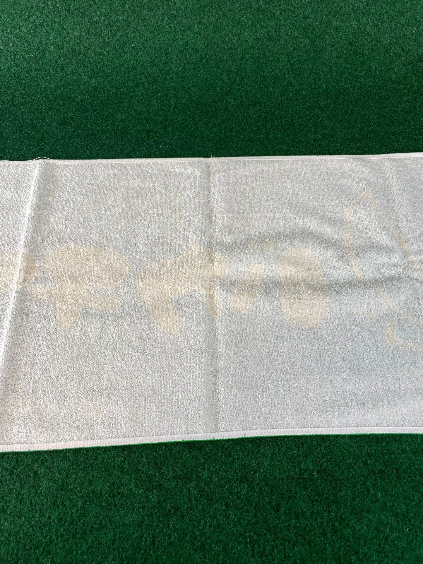 URAS Autographed Green & Yellow Towel