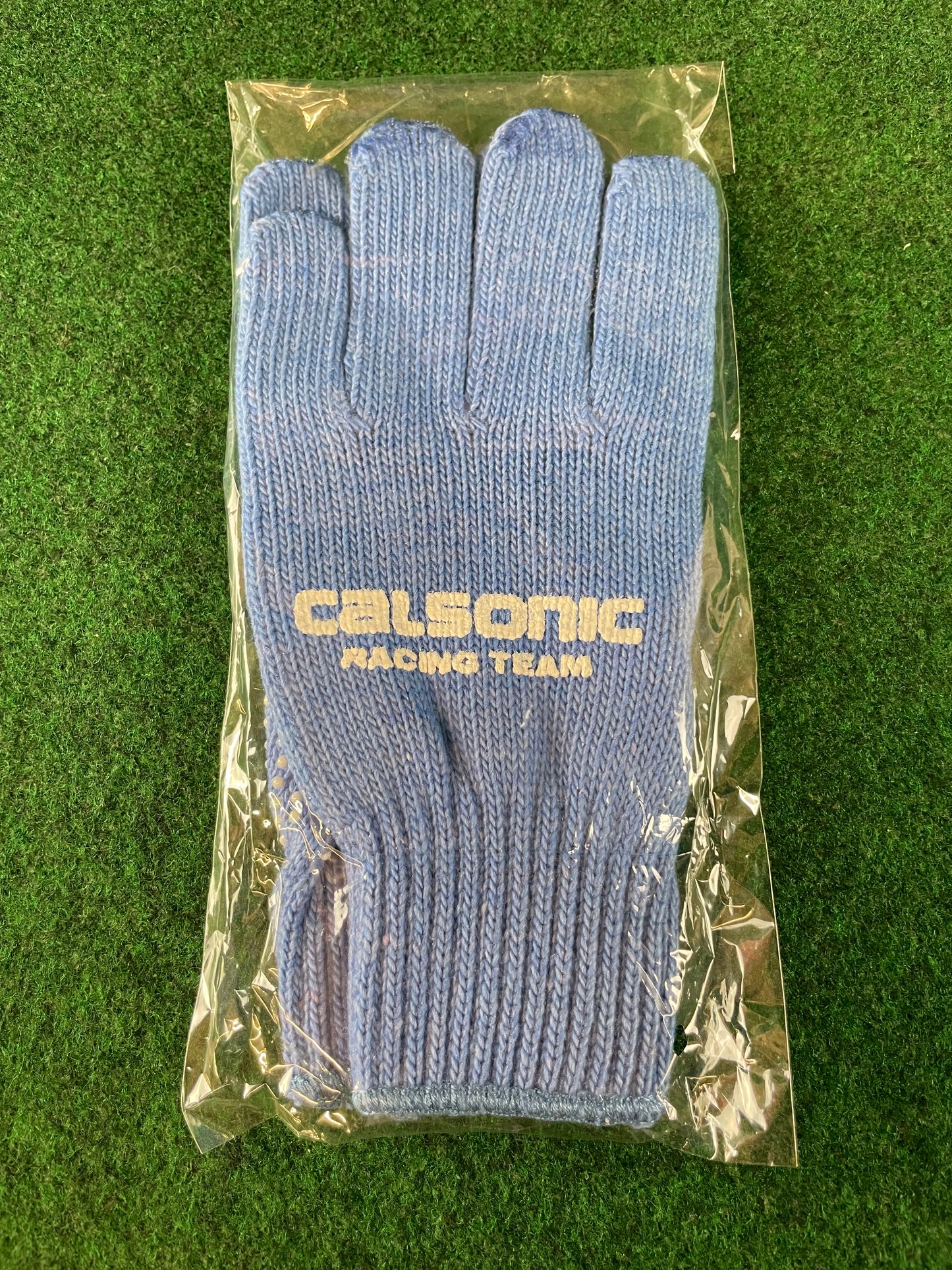 Calsonic Racing Team - Blue & White Vintage Knit Work Gloves Set