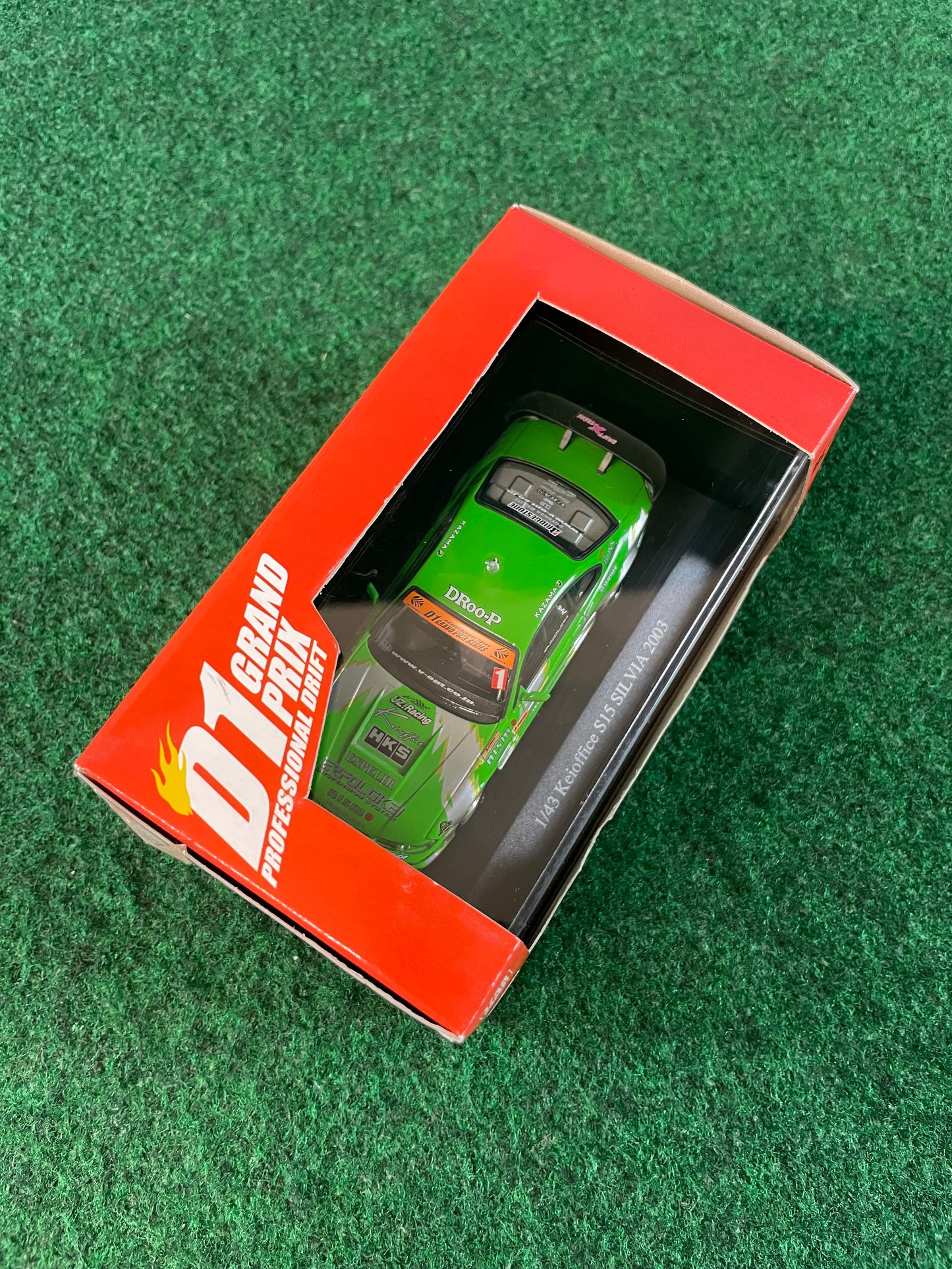 DISM D1 Grand Prix Memorial - 2003 Kei Office Nissan Silvia S15 #1 Car 1/43 Scale Diecast