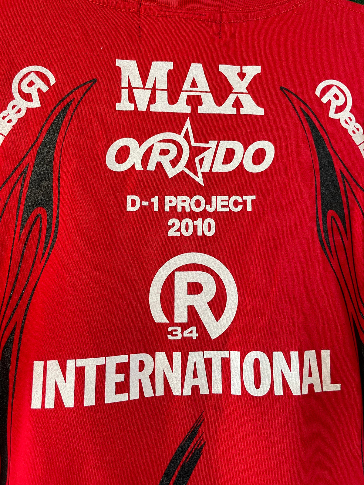 Max Orido REAL D1GP Project 2010 Red T-Shirt (L)