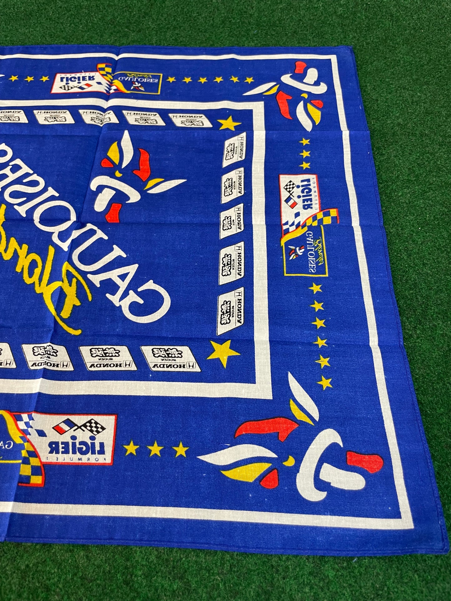 MUGEN Honda Gauloises Blondes Ligier Formula 1 Vintage Bandana Handkerchief Towel