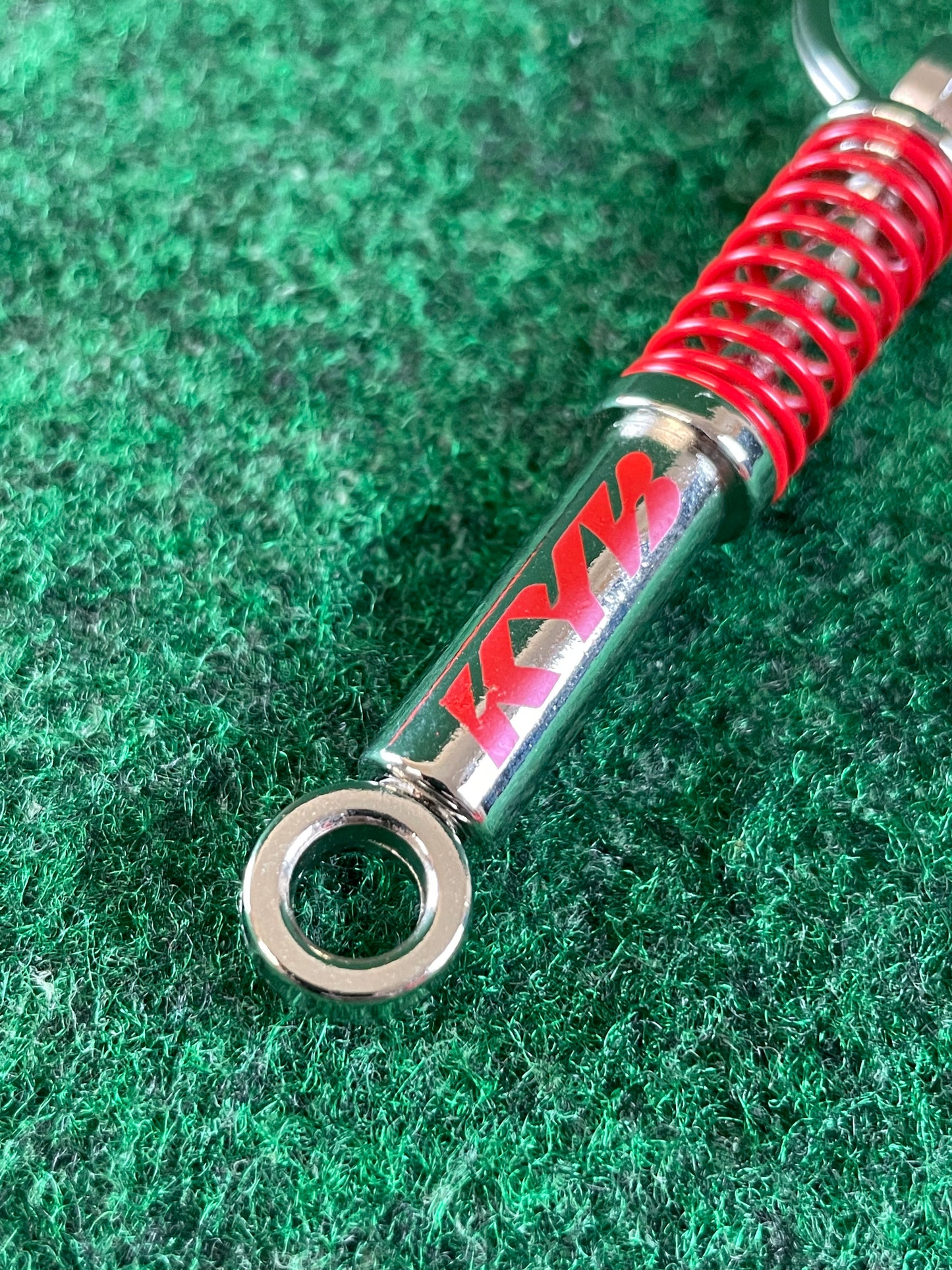 KYB - Promotional Red/Chrome Coilover Suspension Keychain