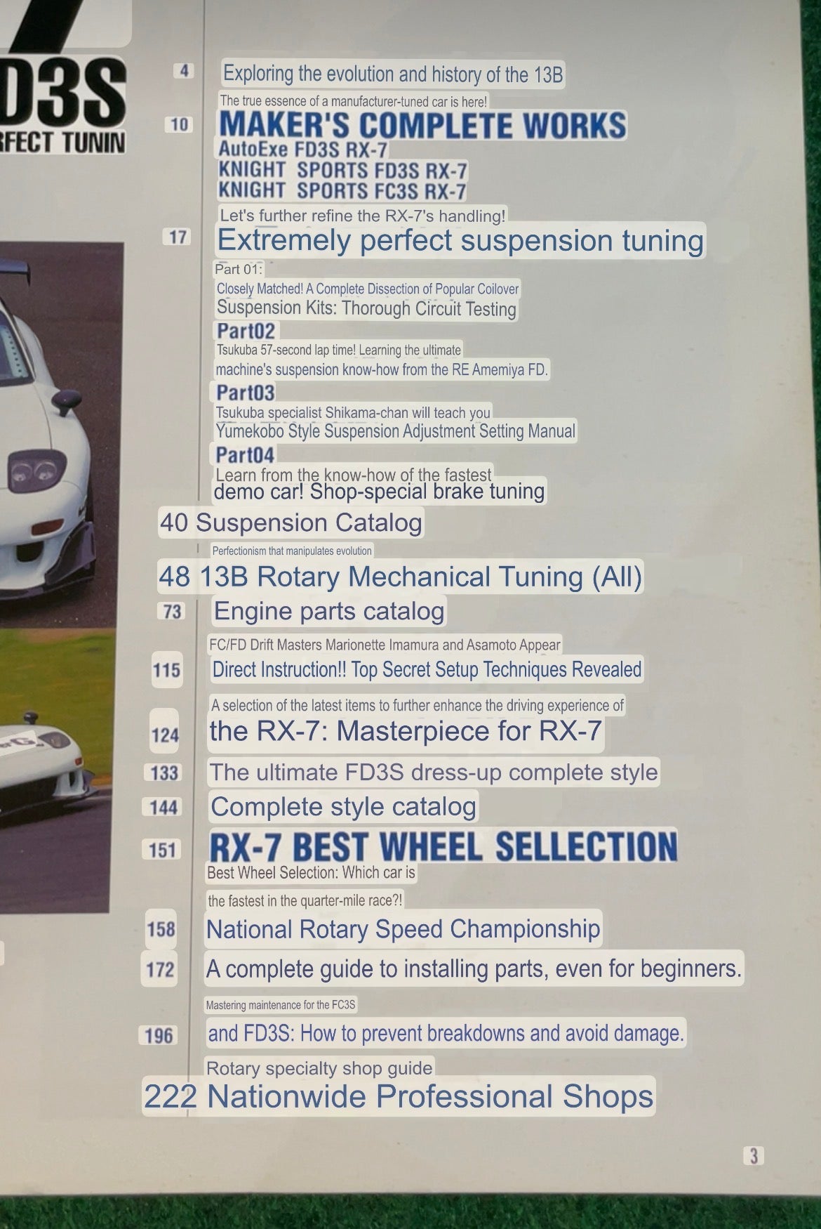 TATSUMI MOOK STREET PERFECT TUNING - Mazda RX-7 FC3S FD3S Magazine Vol. 2