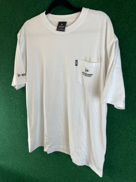 DUNLOP Motorsport - White Pocket T-Shirt