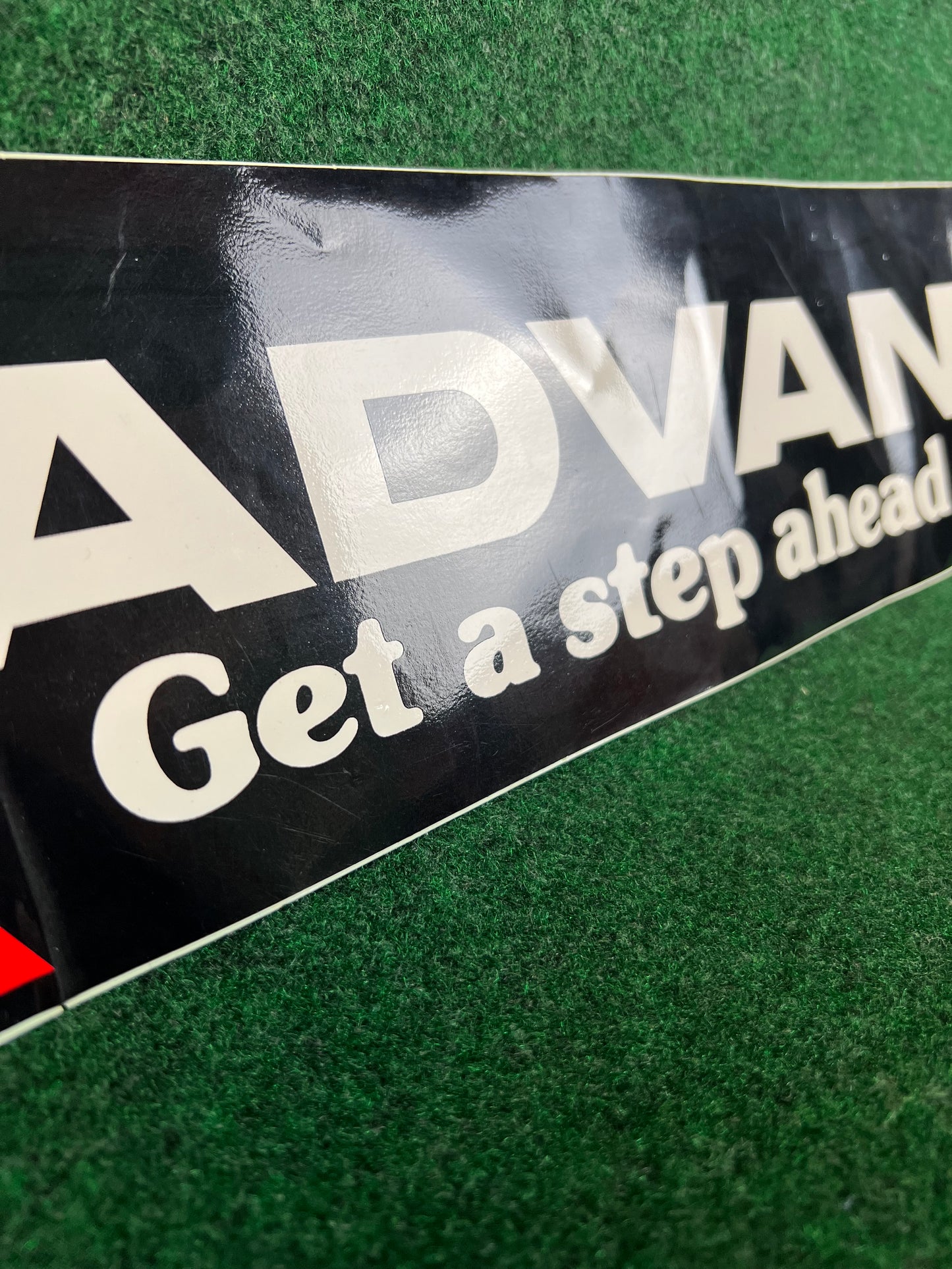 ADVAN Tires “Get a step ahead”Old Logo - Vintage Large Sticker