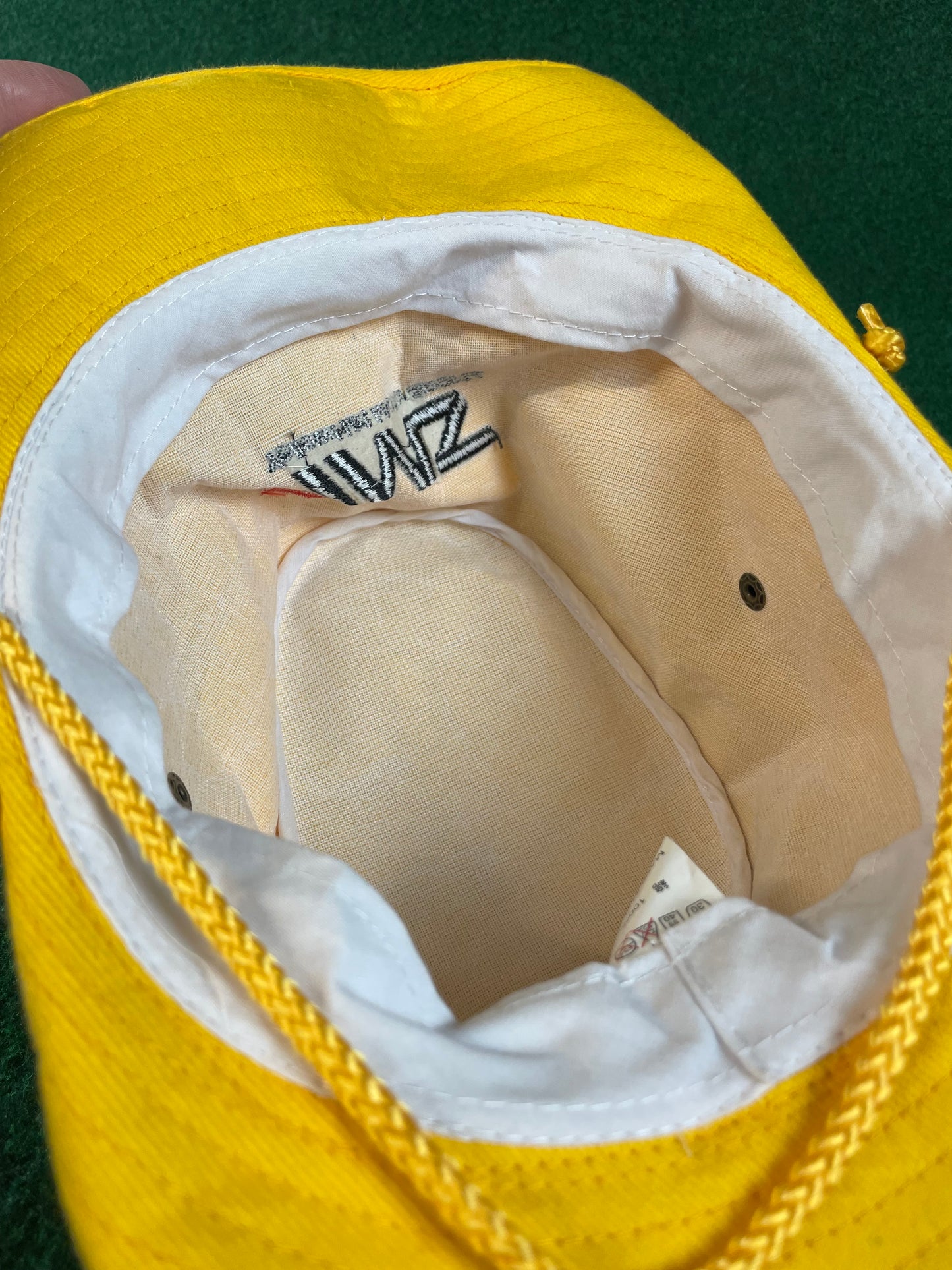 YMS SuperGT Yellow Hat & Hasemi Motor Sport Drawstring Bucket Hat