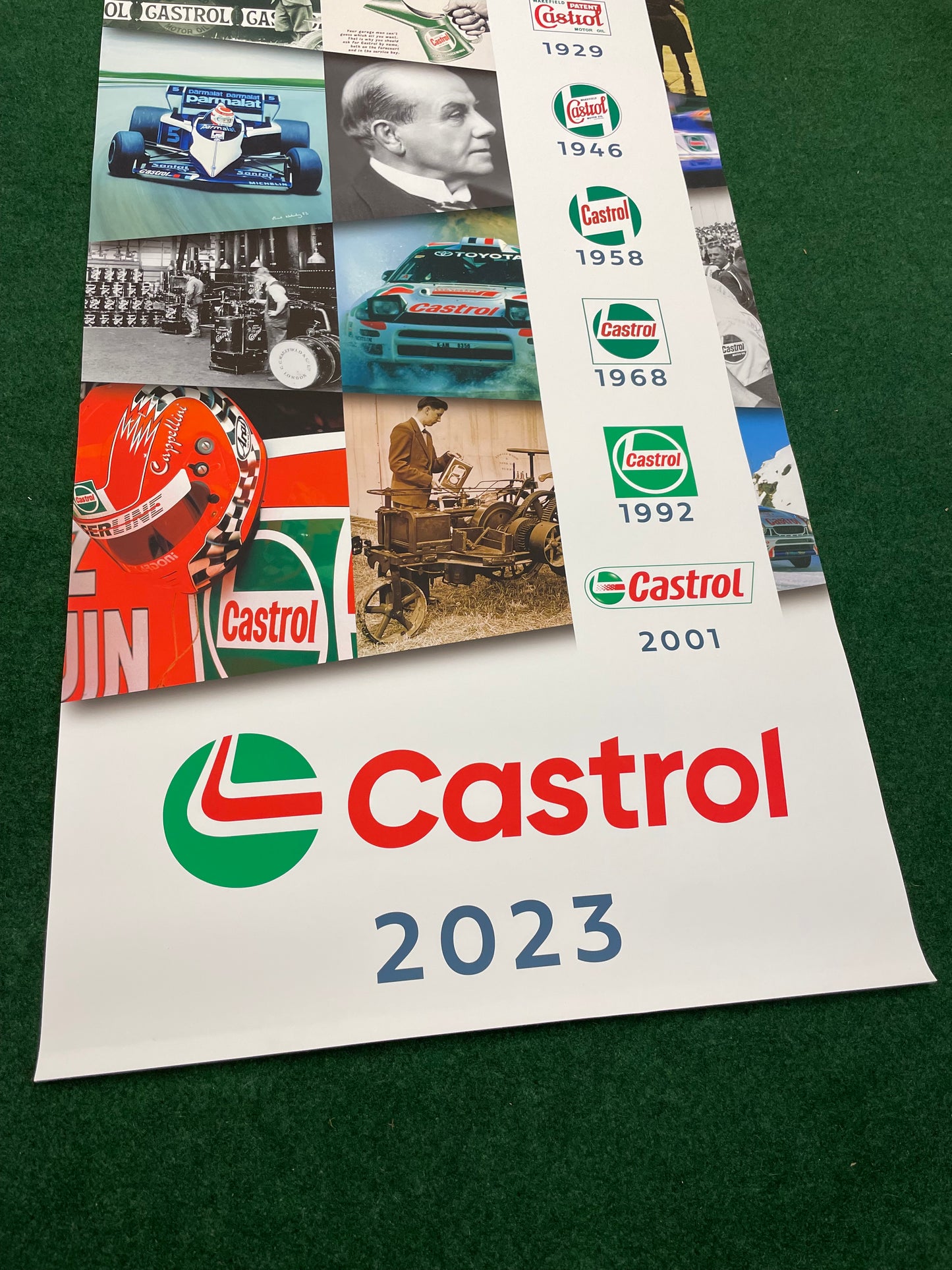 CASTROL Oil - 2023 100 year Company Logo History Timeline Trade Show Display Banner