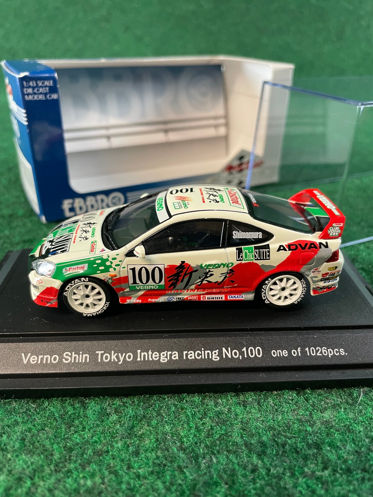 EBBRO Racing Car Collection - Verno Shin Tokyo Honda Integra Type R DC5 1/43 Scale Diecast