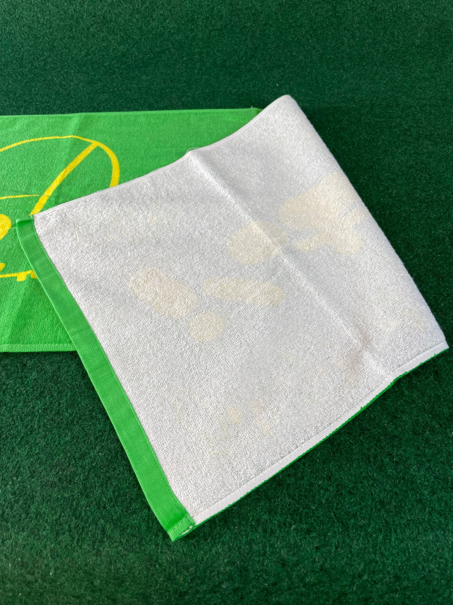 URAS Autographed Green & Yellow Towel