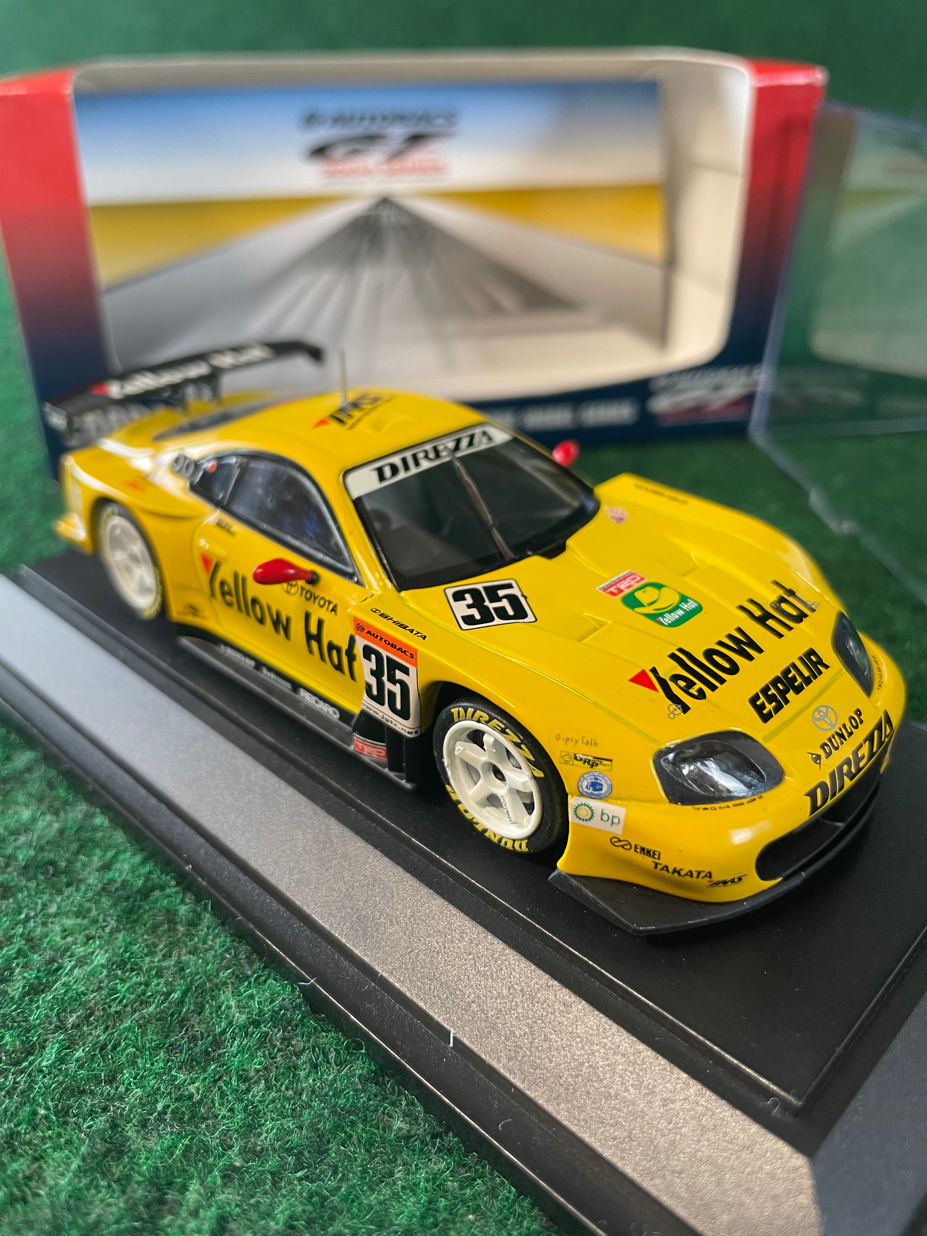 y.m　Apex T ウルトラセブン　53cm EBBRO - 2004 JGTC Yellow Hat YMS Toyota Supra 1/43 Scale Diecast