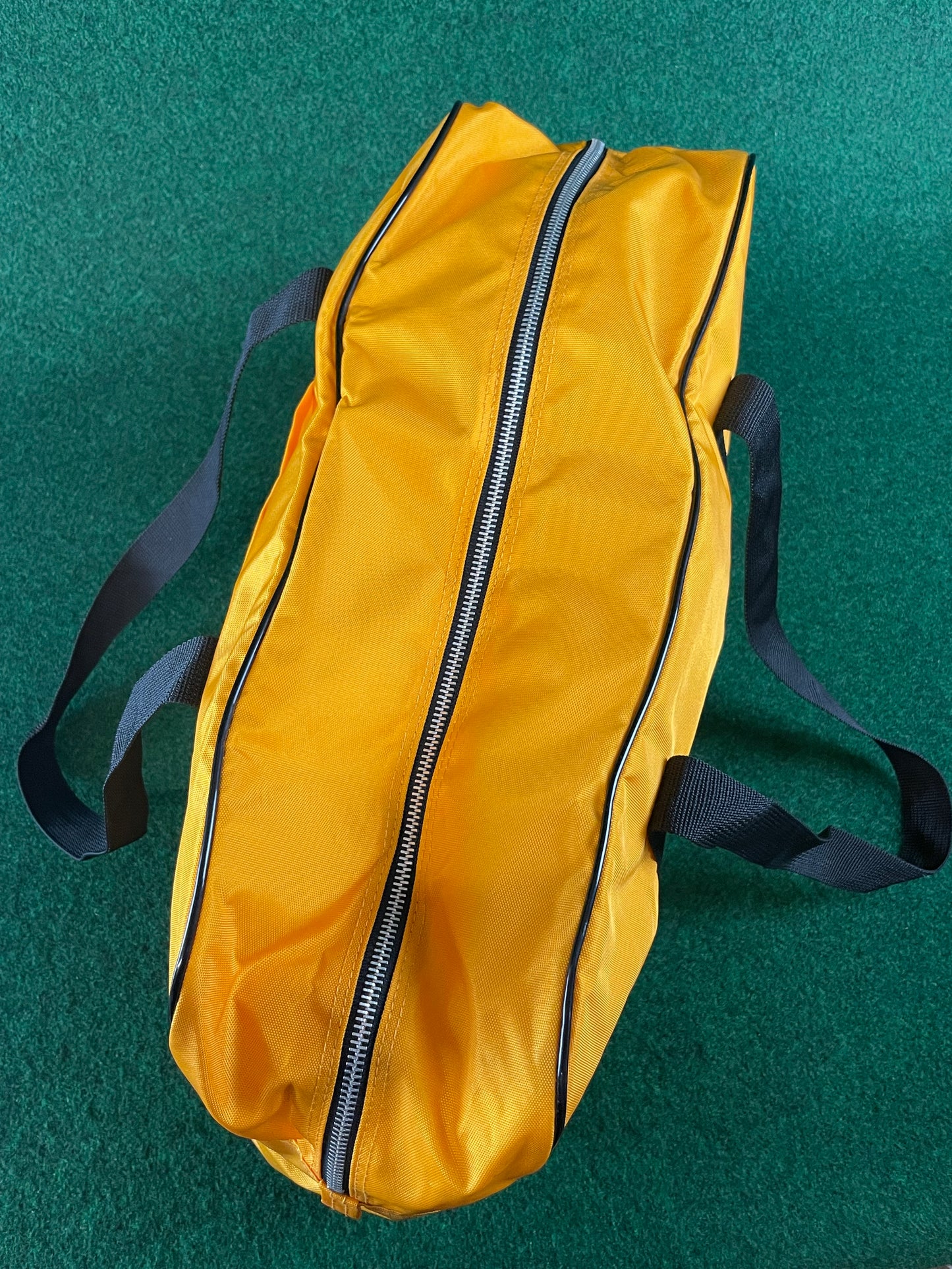 SUBARU - Vintage Original Fuji Gunma Seikyo Japanese Dealership Yellow Duffle Travel Bag