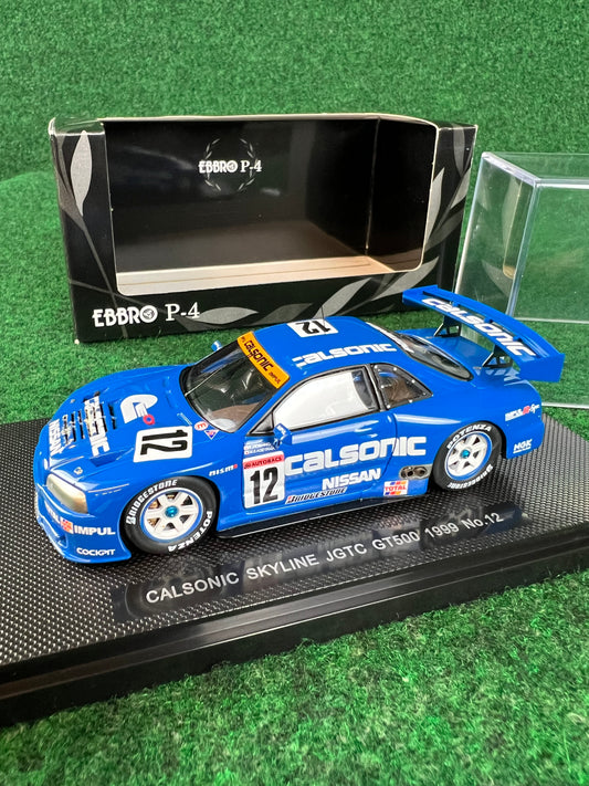 EBBRO P-4 - JGTC 1999 Calsonic Nissan Skyline R34 GTR 1/43 Scale Diecast