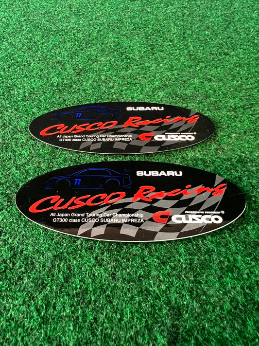 CUSCO - JGTC Subaru Impreza GC8 WRX Black Oval Sticker Set