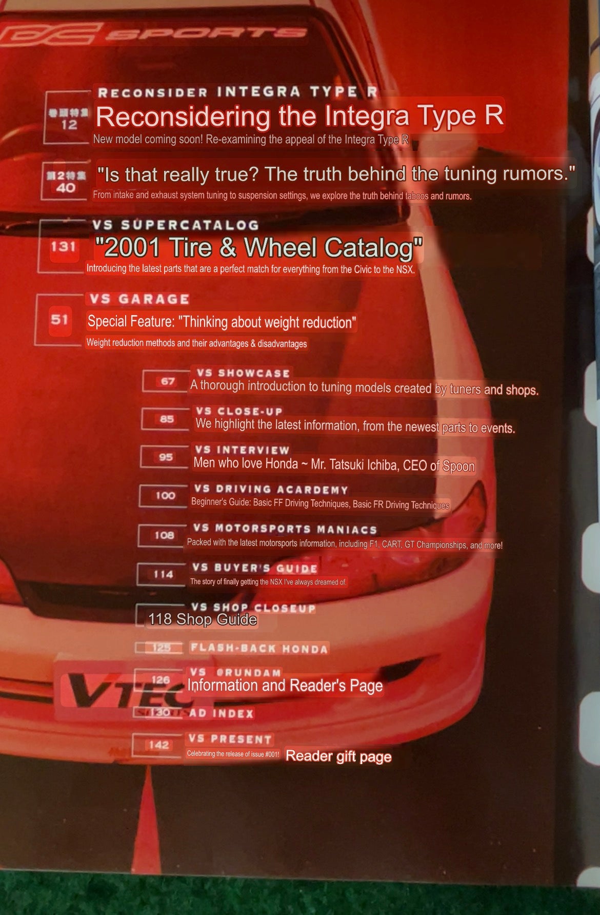 VTEC SPORTS Magazine - Vol. 001