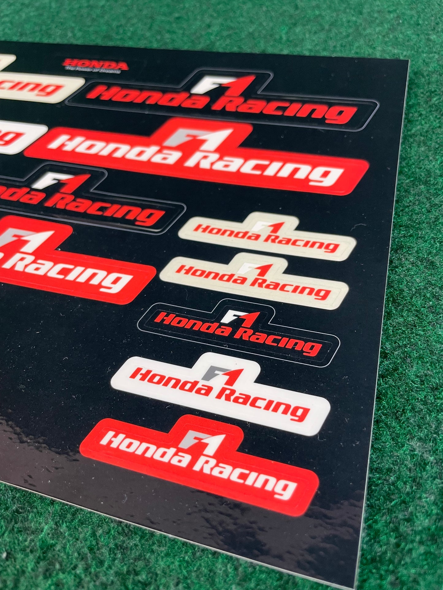 Honda Racing F1 Formula 1 - Sticker Sheet