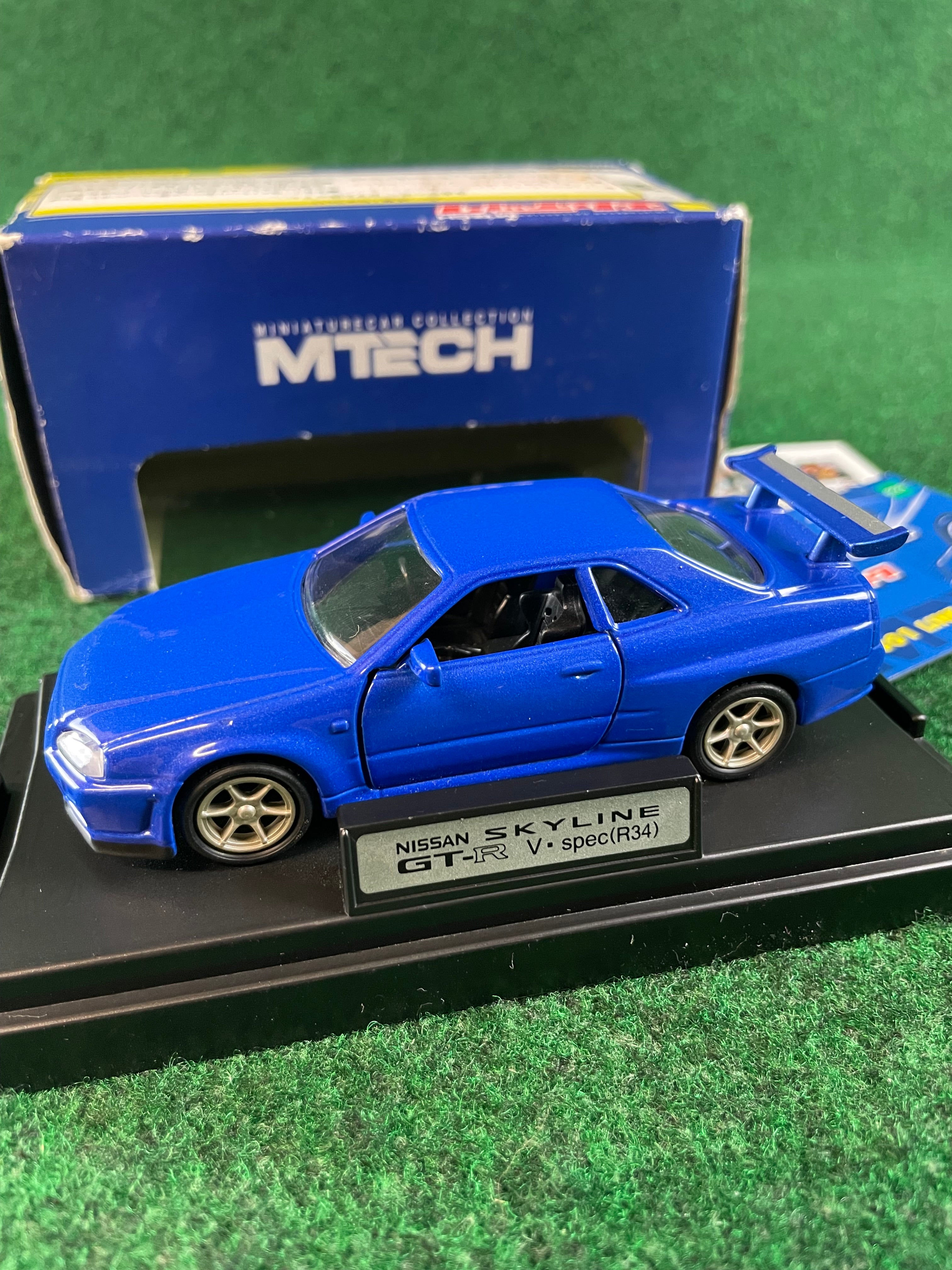 MTECH Nissan Skyline R34 GT-R - Blue 1/43 Scale Diecast