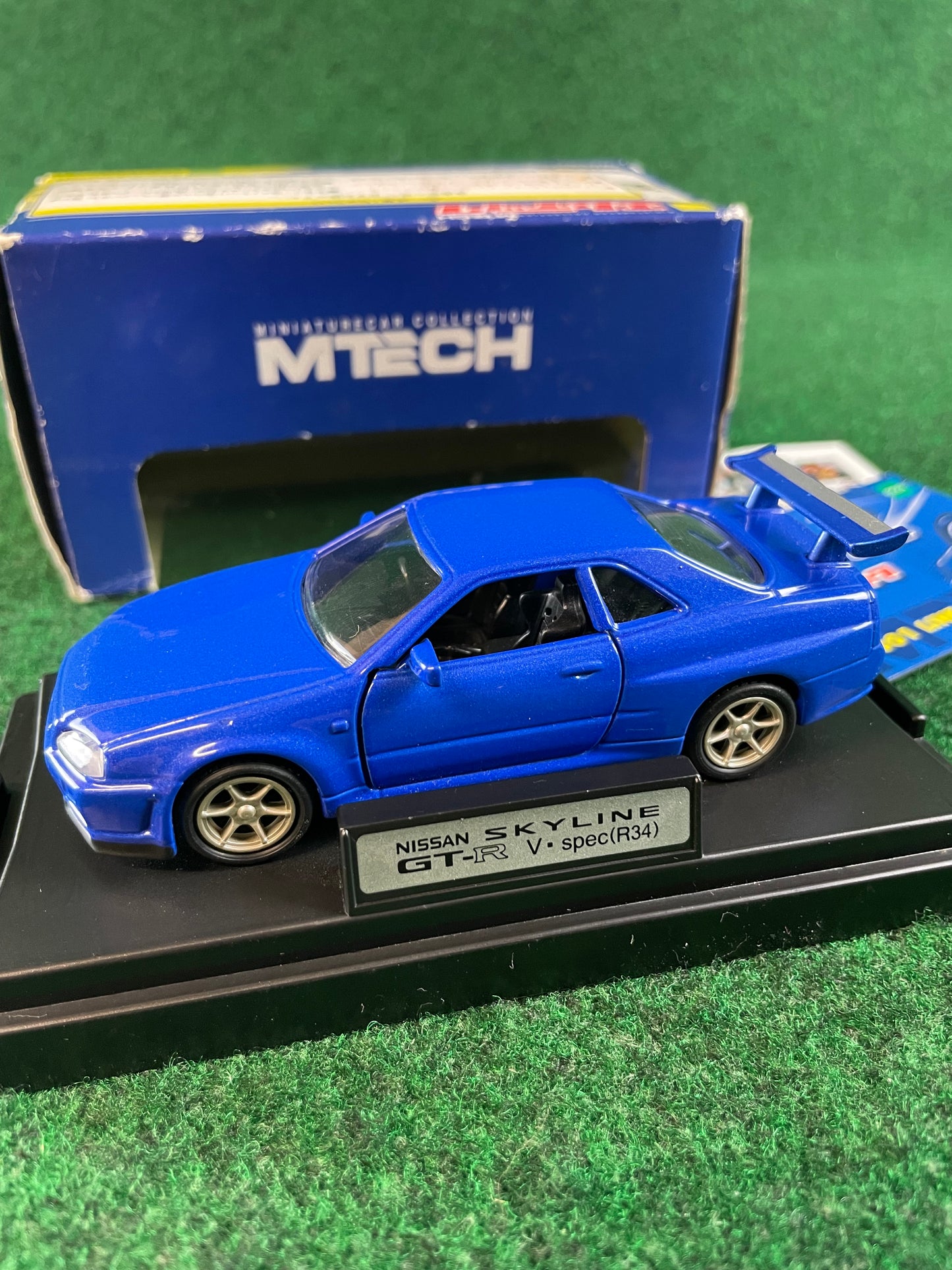 MTECH Nissan Skyline R34 GT-R - Blue 1/43 Scale Diecast