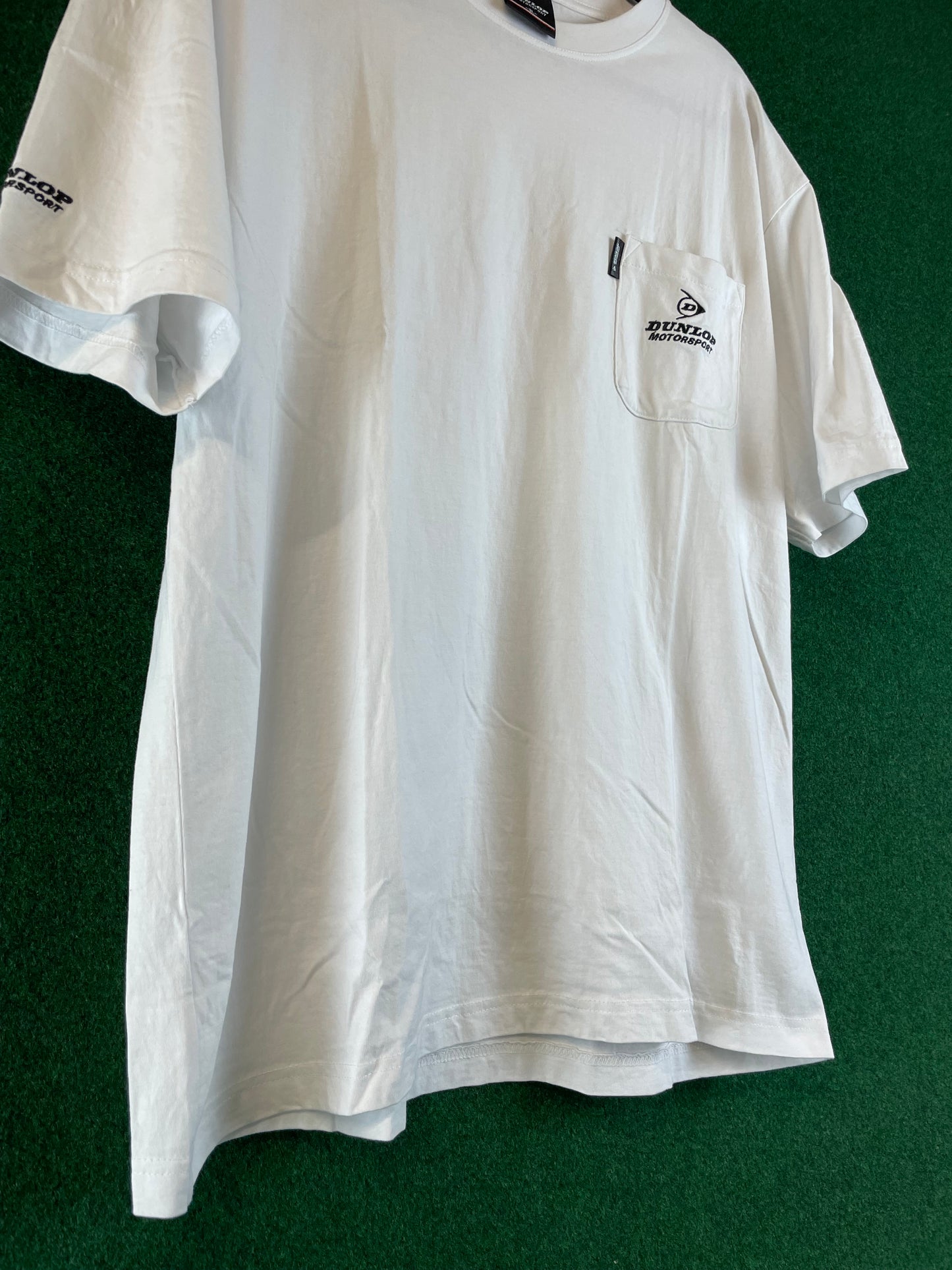 DUNLOP Motorsport - White Pocket T-Shirt