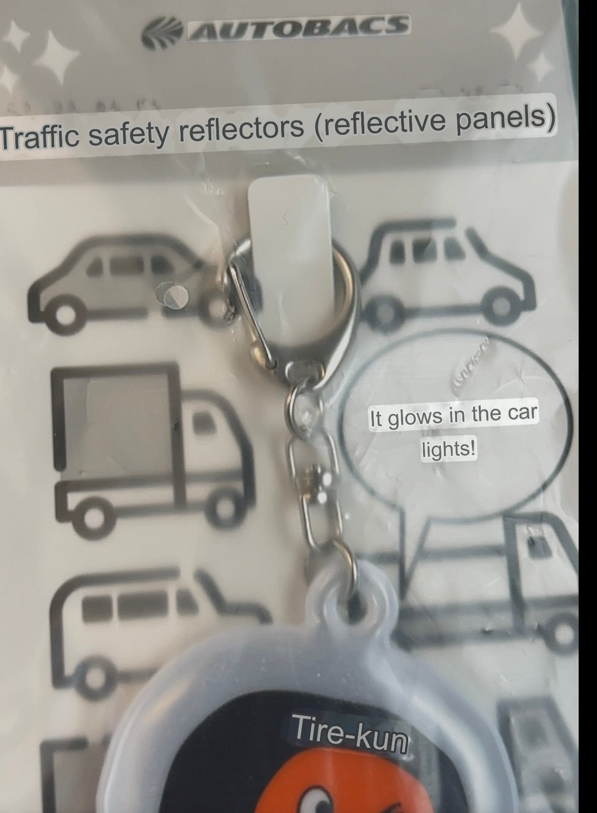 Autobacs - Car Maintenance File Folder, Reflective Coin Pouch & Keychain Set