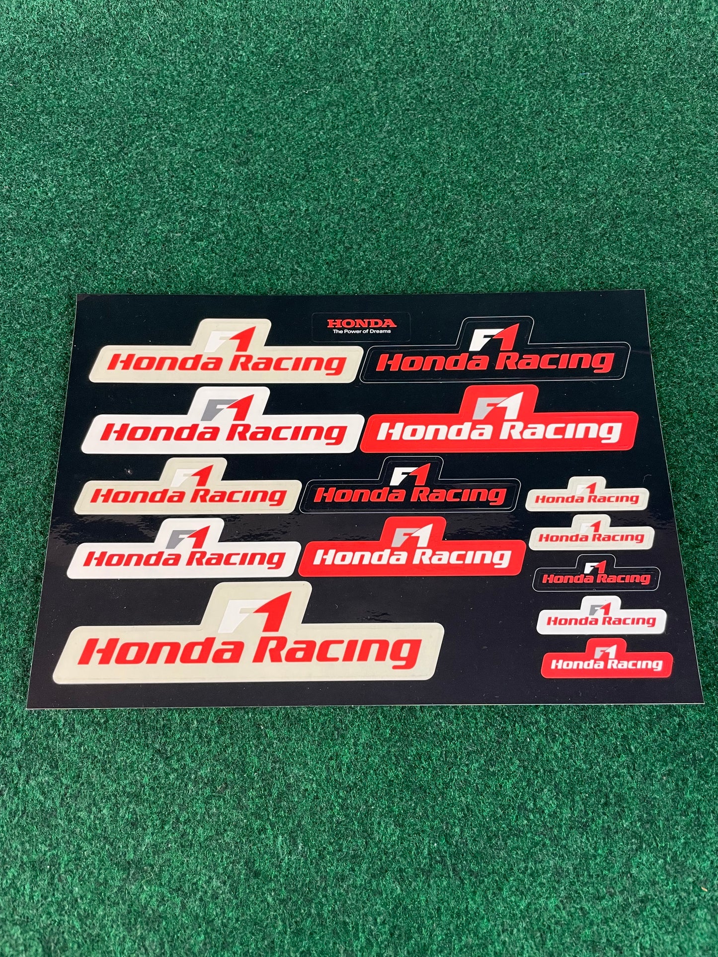 Honda Racing F1 Formula 1 - Sticker Sheet