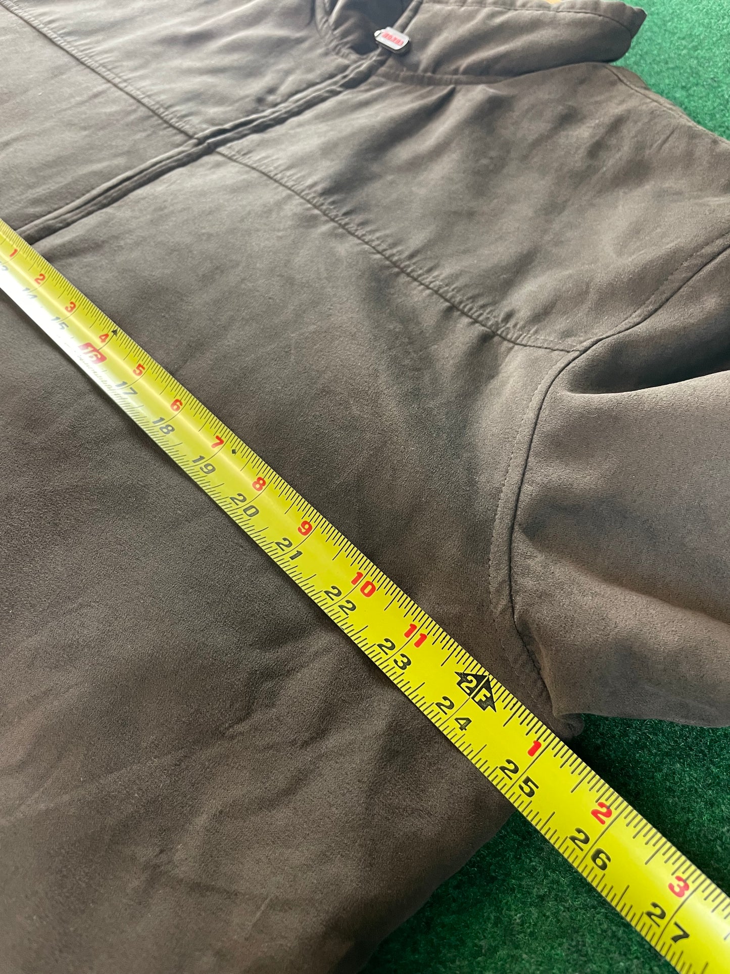Honda & GATHERS - Insulated Brown Suede Style Exterior with HONDA Logo Lined Jacket