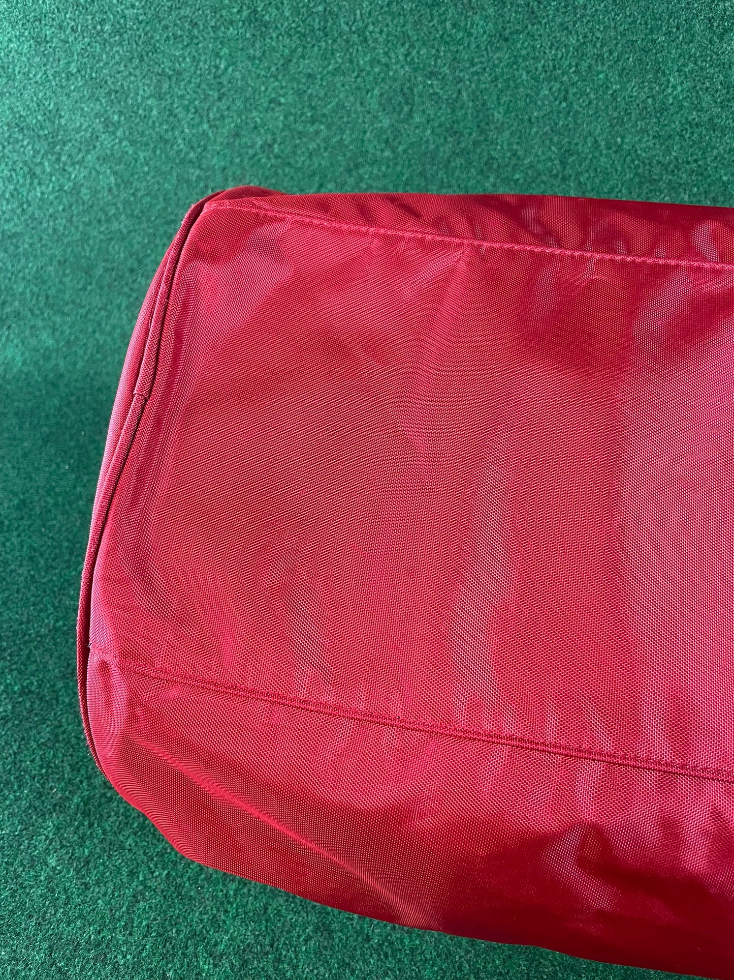 BRIDGESTONE - BEAM Vintage Burgundy w/ Gold Lettering Red Duffle Bag