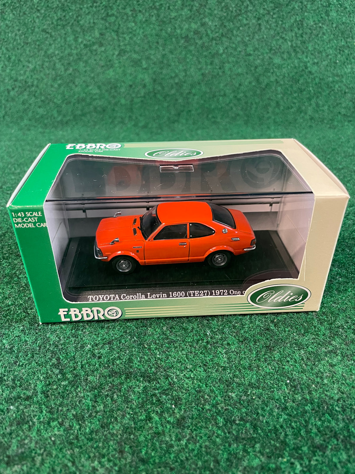 EBBRO Oldies - Toyota Corolla Levin TE27 Orange 1/43 Scale Diecast
