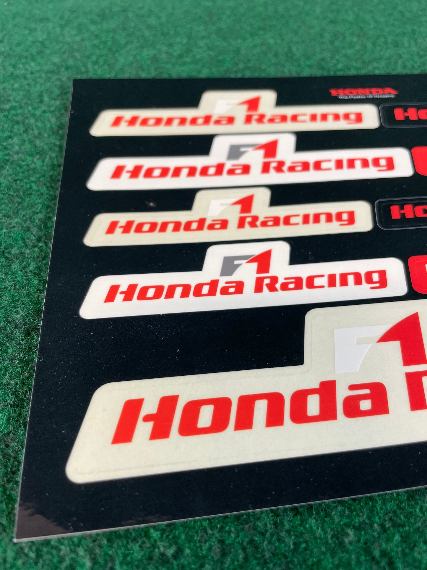 Honda Racing F1 Formula 1 - Sticker Sheet