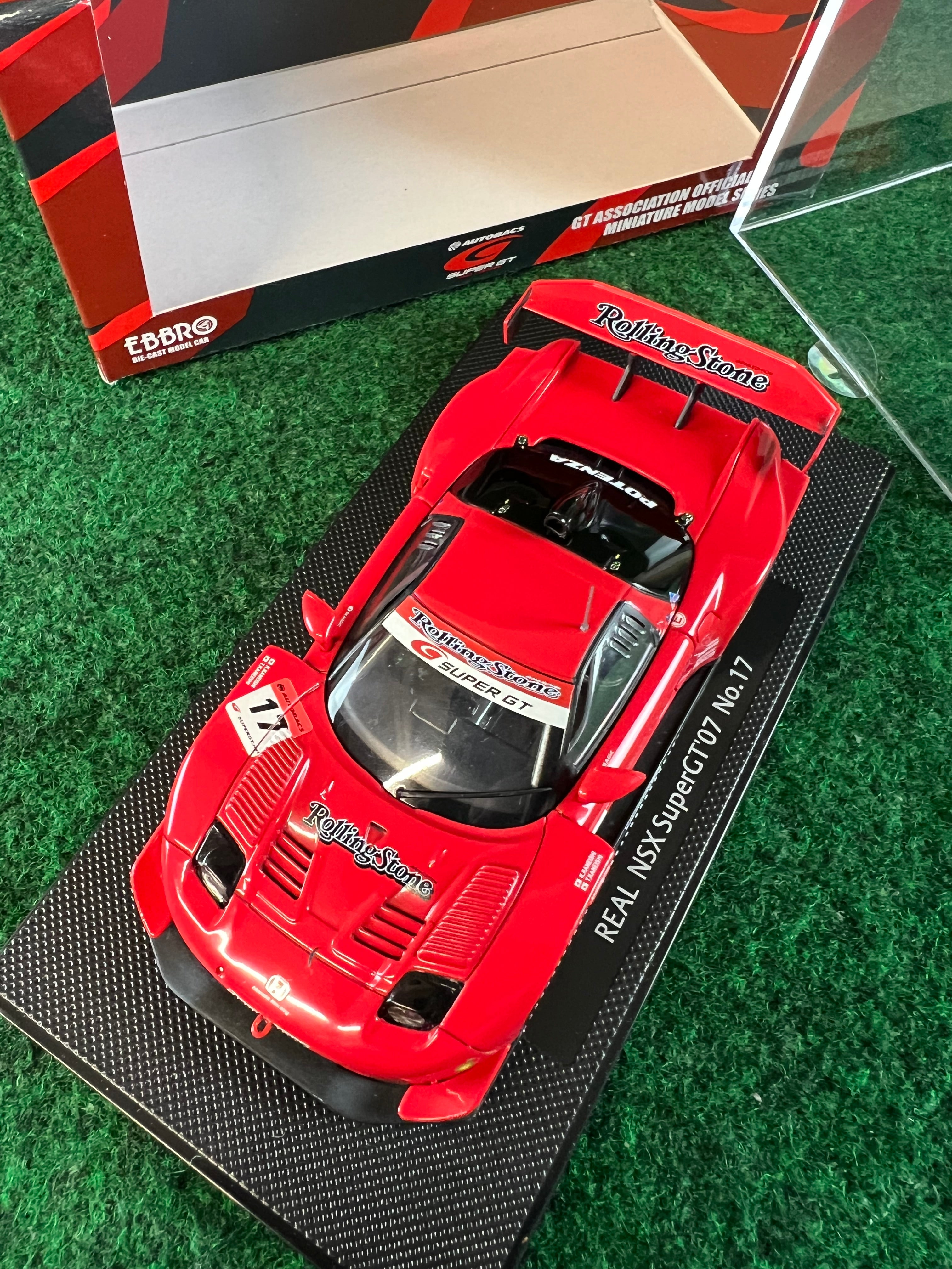 EBBRO - SuperGT 2007 REAL Rolling Stone Honda NSX 1/43 Scale