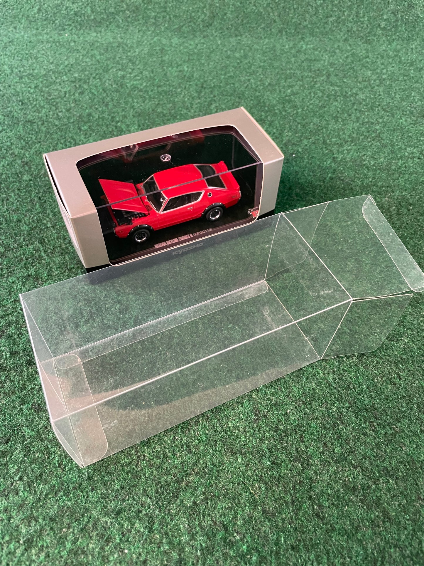 KYOSHO - Nissan Skyline Ken Mary GT-R KPGC110 Wide Wheel Version (Red) 1/43 Scale Diecast