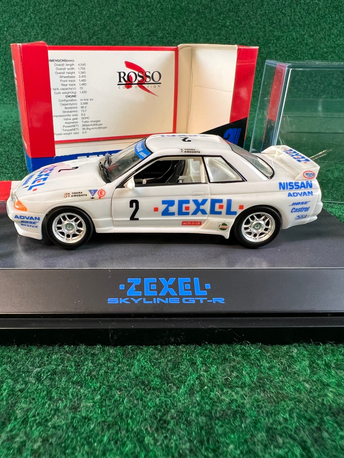 ROSSO - Zexel No. 2 Nissan Skyline R32 GT-R 1/43 Scale Model Car