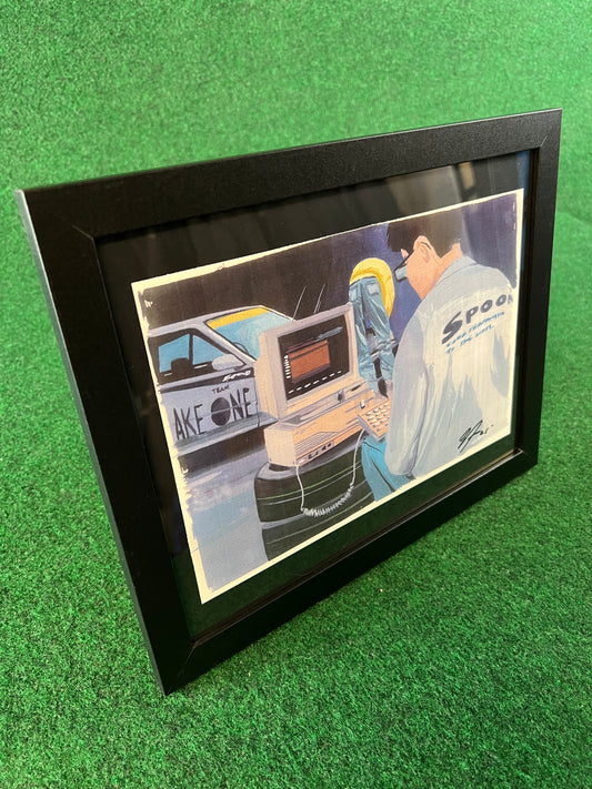 Spoon Sports - Take One Honda Civic EF Racecar Tuning Framed Print