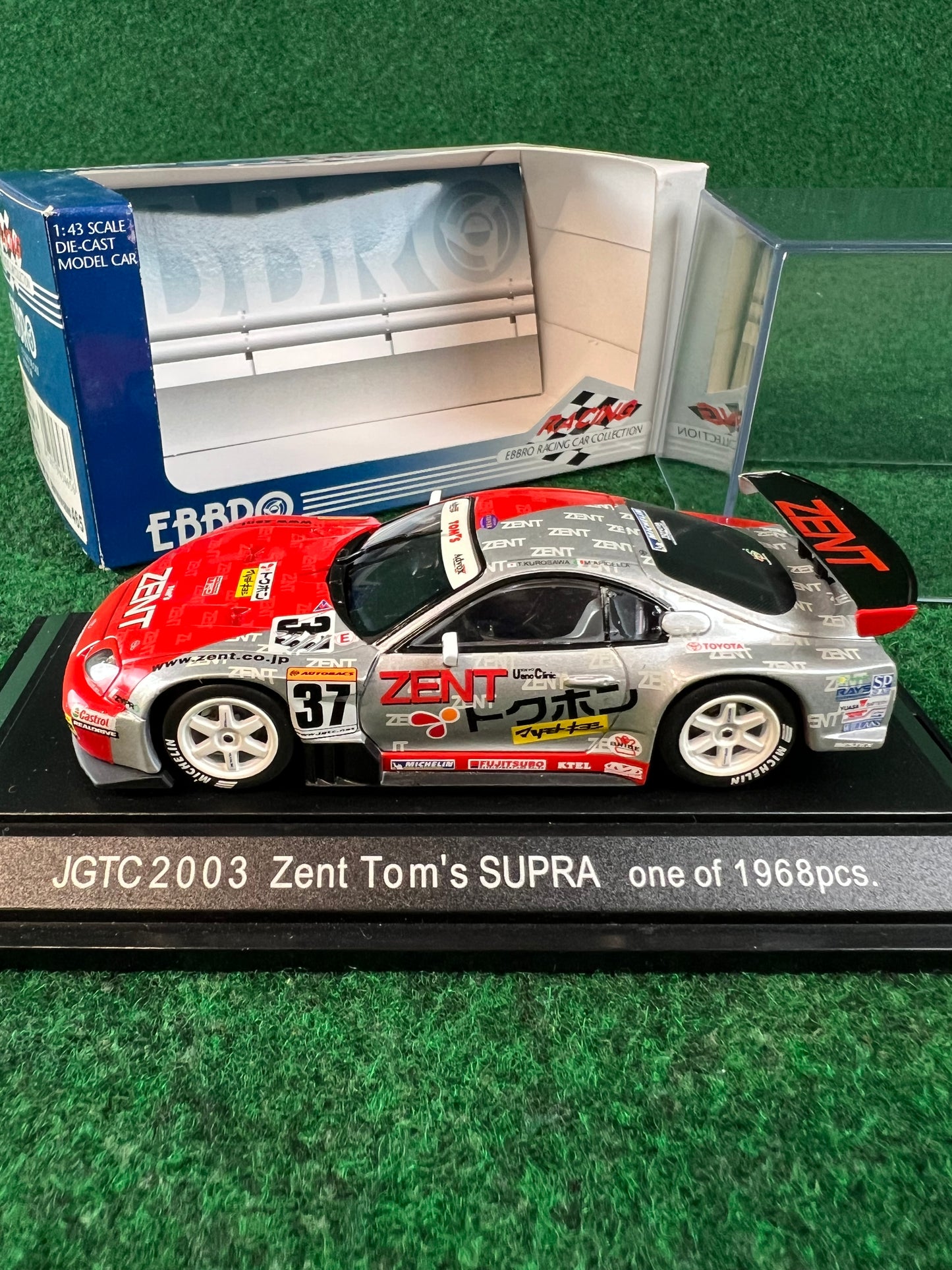 EBBRO - 2003 Zent Tom's Toyota Supra 1/43 Scale Diecast