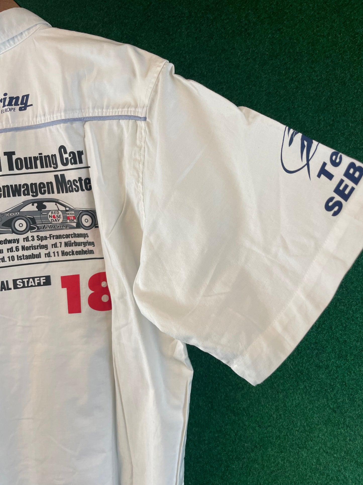 RAYS WHEELS - Team Sebring Racing Team  Button down Short Sleeve Pit Shirt