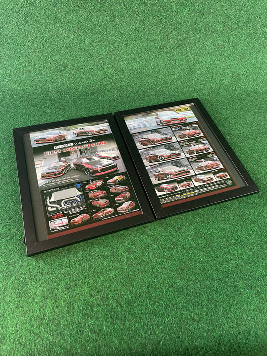 FINAL KONNEXION FIRST CONTACT SERIES Aero Lineup (Nissan, Toyota, Mazda) - Full Page Framed Advertisement Set