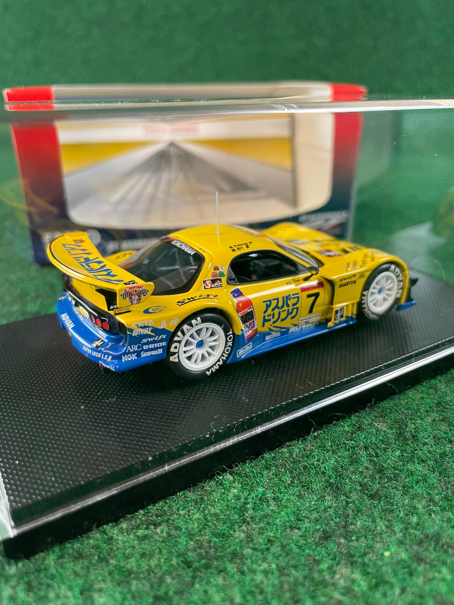EBBRO JGTC 2004 RE Amemiya Aspara Drink Mazda RX7 1/43 Scale Diecast