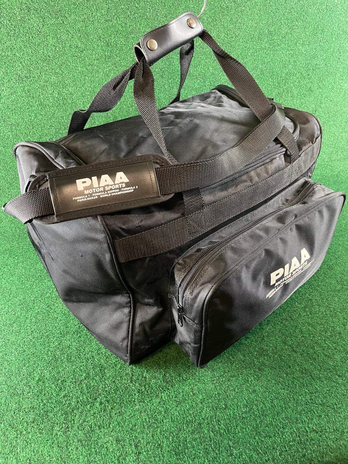 PIAA MOTOR SPORTS - Black Side Open Duffle Bag with Strap