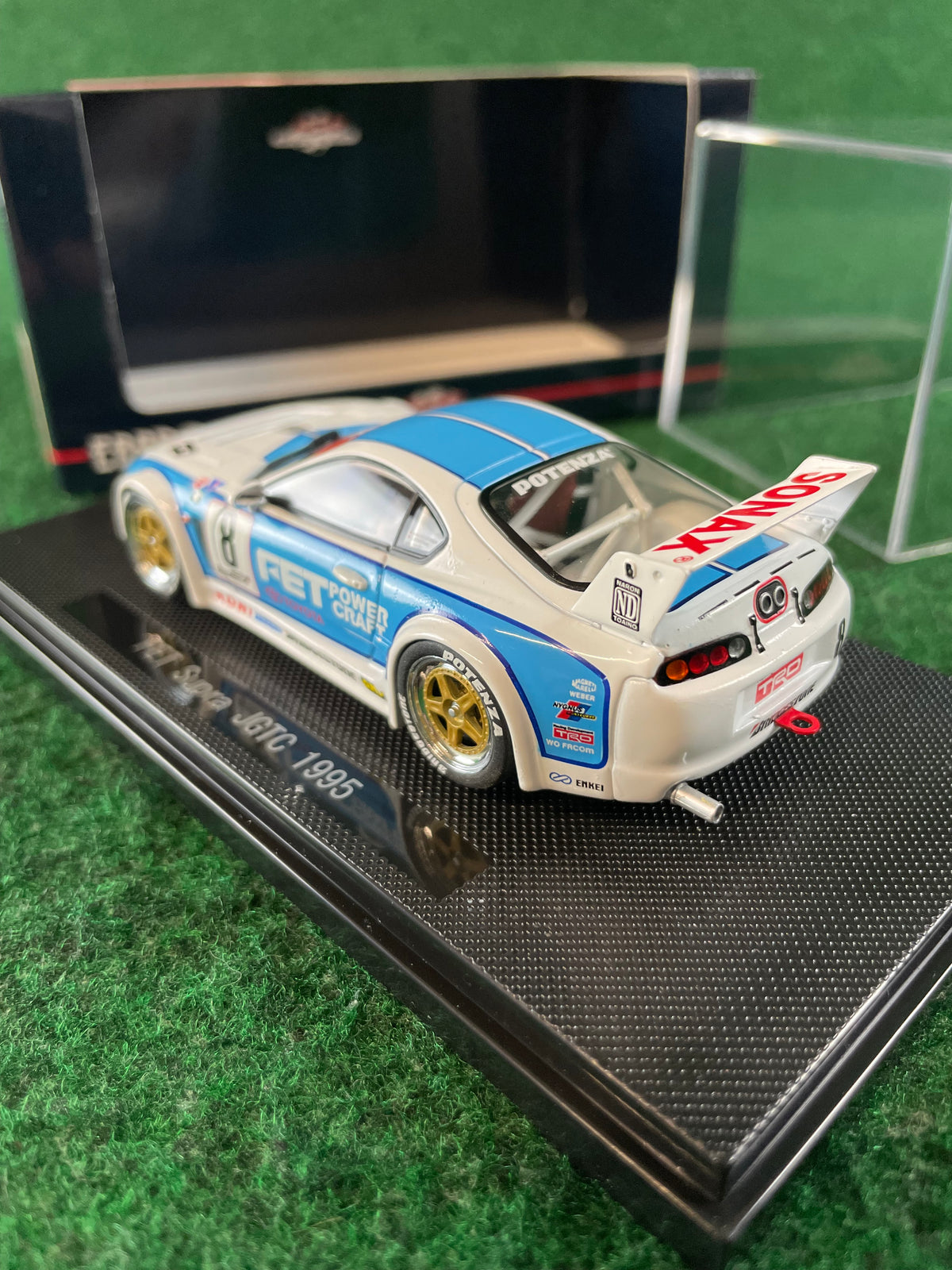EBBRO - 1995 JGTC FET Sonax Toyota Supra 1/43 Scale Diecast
