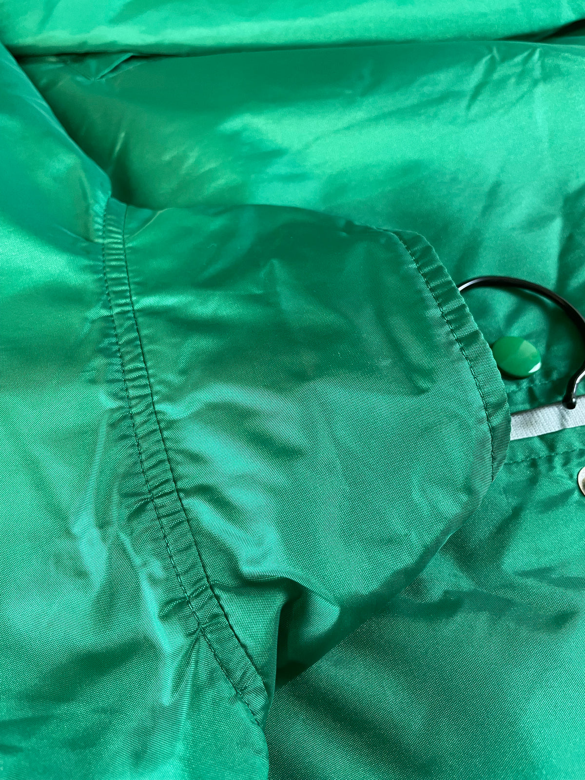 DUNLOP COM - Vintage Green Nylon Windbreaker Jacket