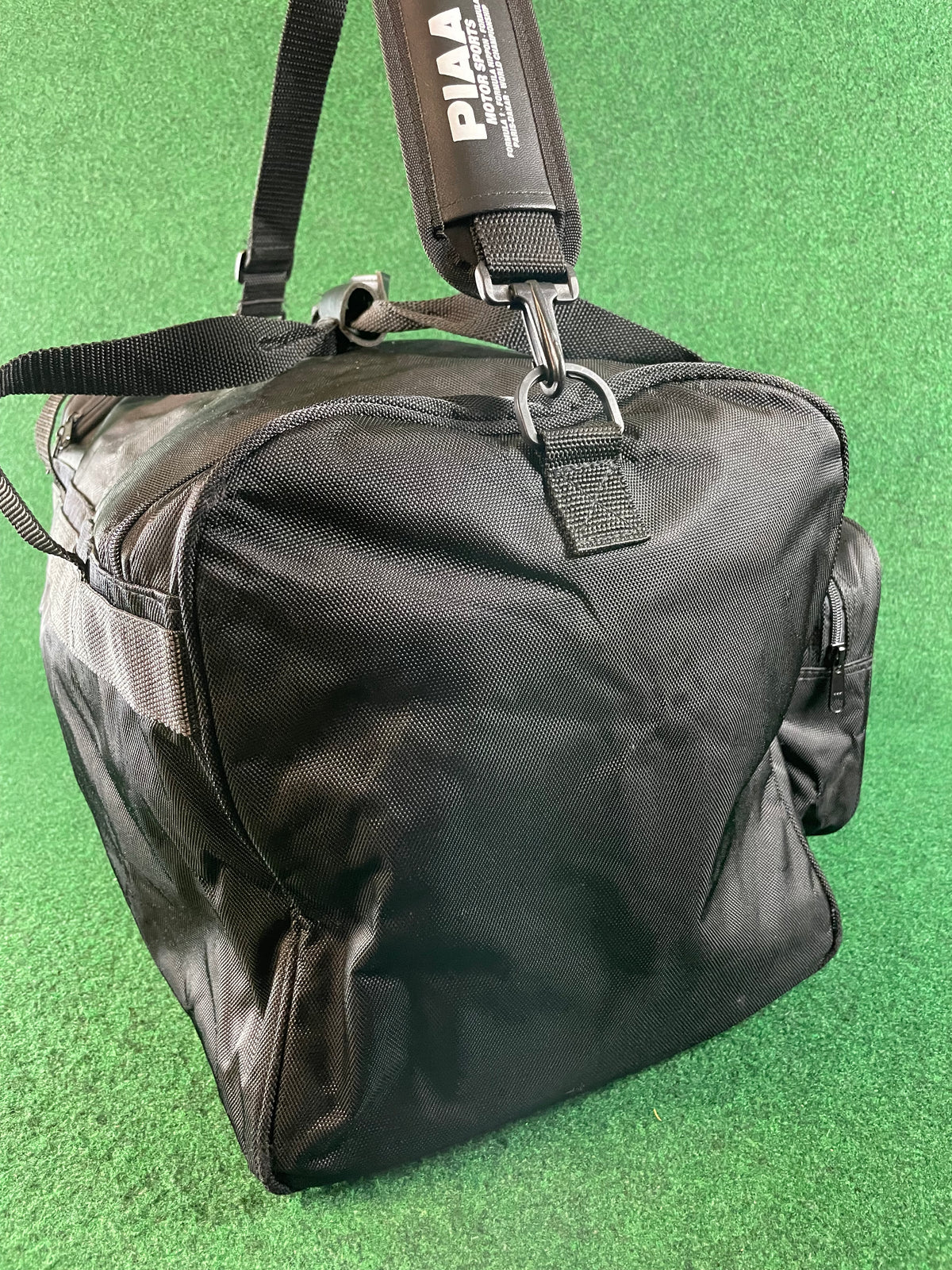 PIAA MOTOR SPORTS - Black Side Open Duffle Bag with Strap