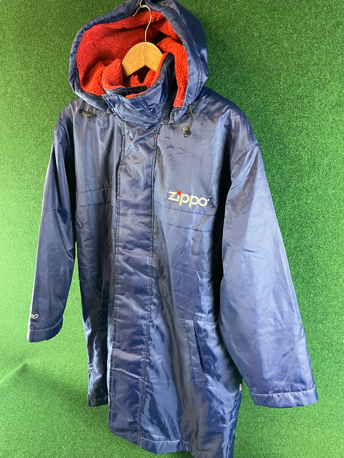 Zippo - Navy Blue & Red Insulated Bench Coat