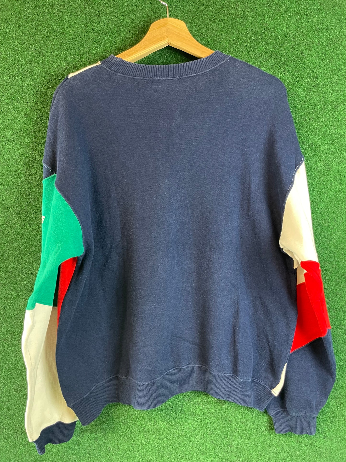 BRIDGESTONE Motorsport Cut and Sew Multicolor Vintage Sweatshirt