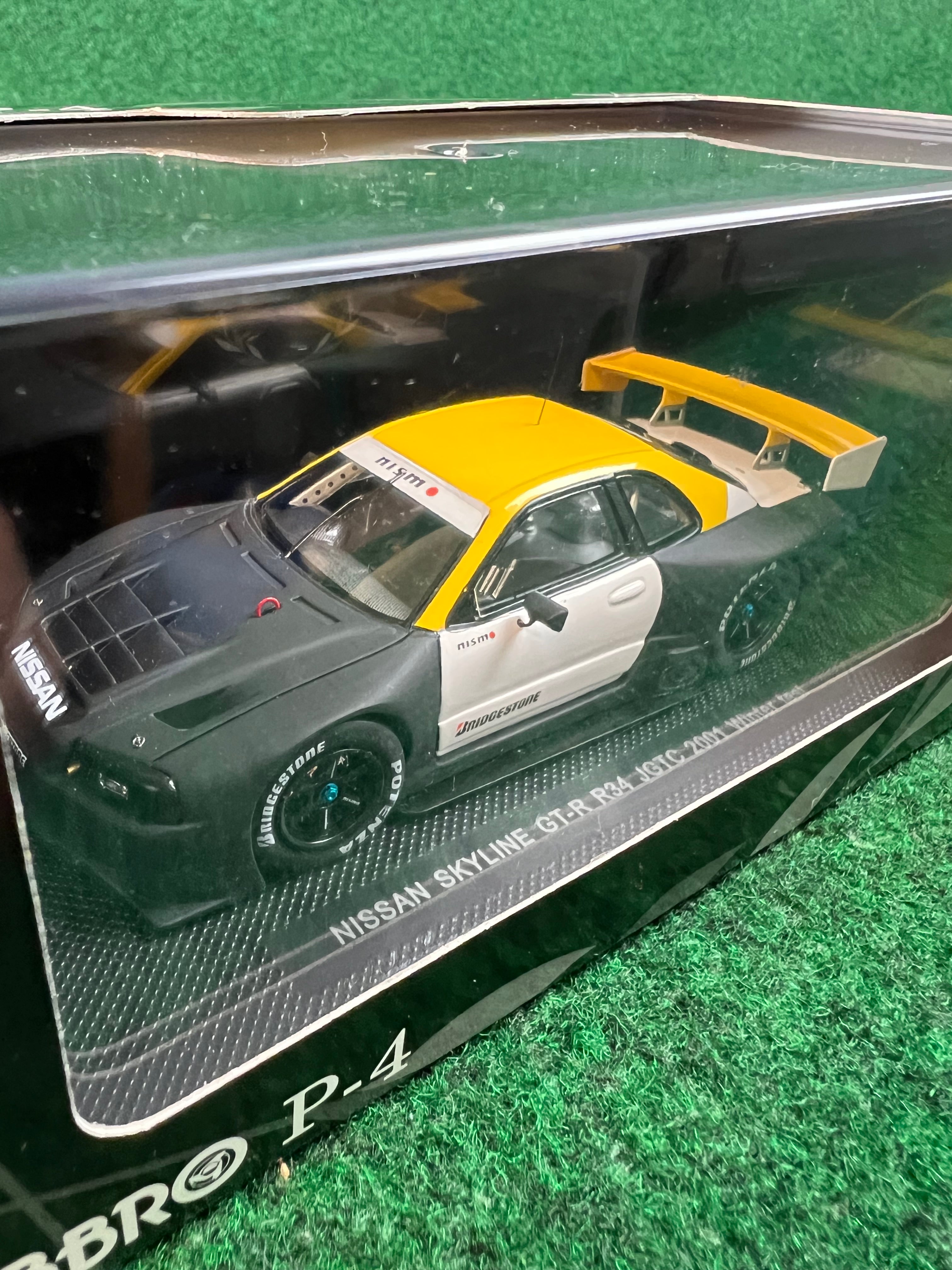 EBBRO P-4 Nissan Skyline R34 GTR 2001 Winter Test Car 1/43