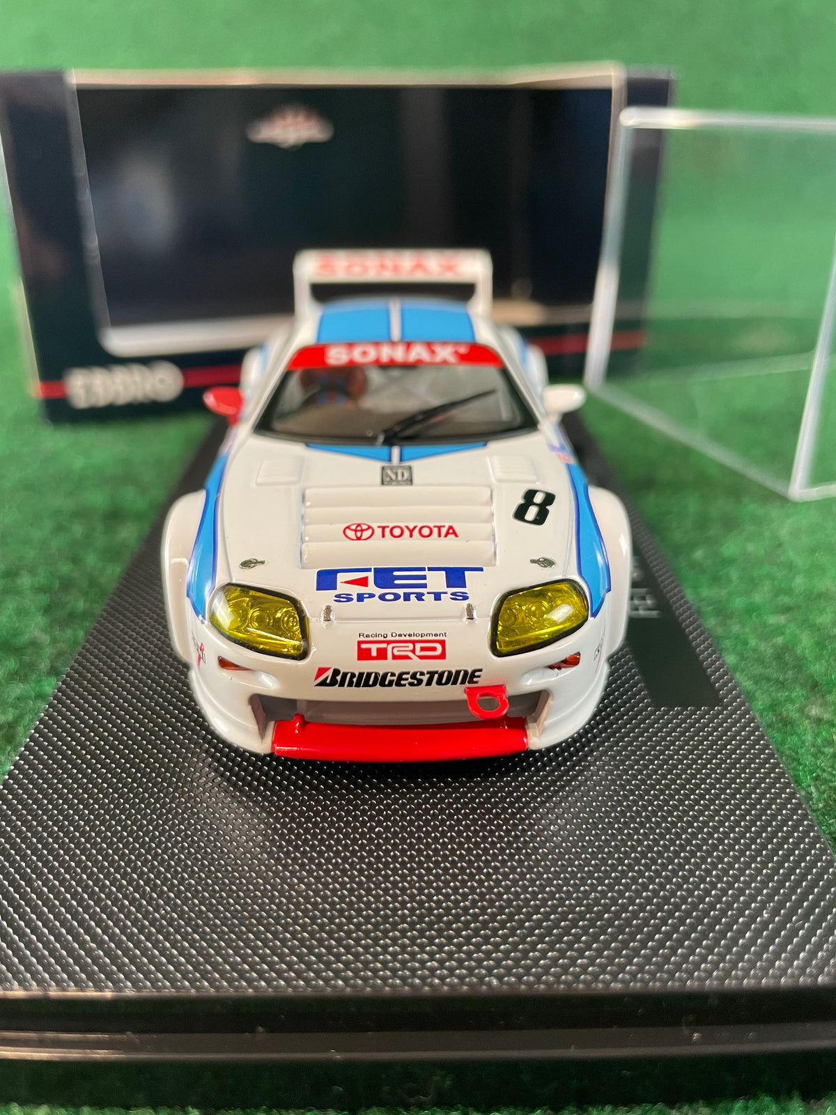 EBBRO - 1995 JGTC FET Sonax Toyota Supra 1/43 Scale Diecast