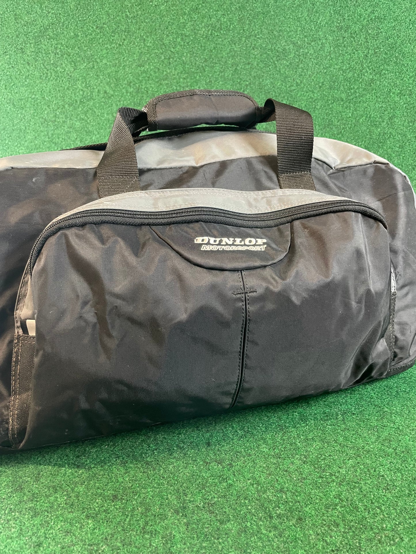 DUNLOP Motor Sport - Black & Grey Duffel Travel Bag